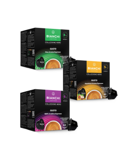 Dolce Gusto® coffee capsule set, BIANCHI, 3 packs