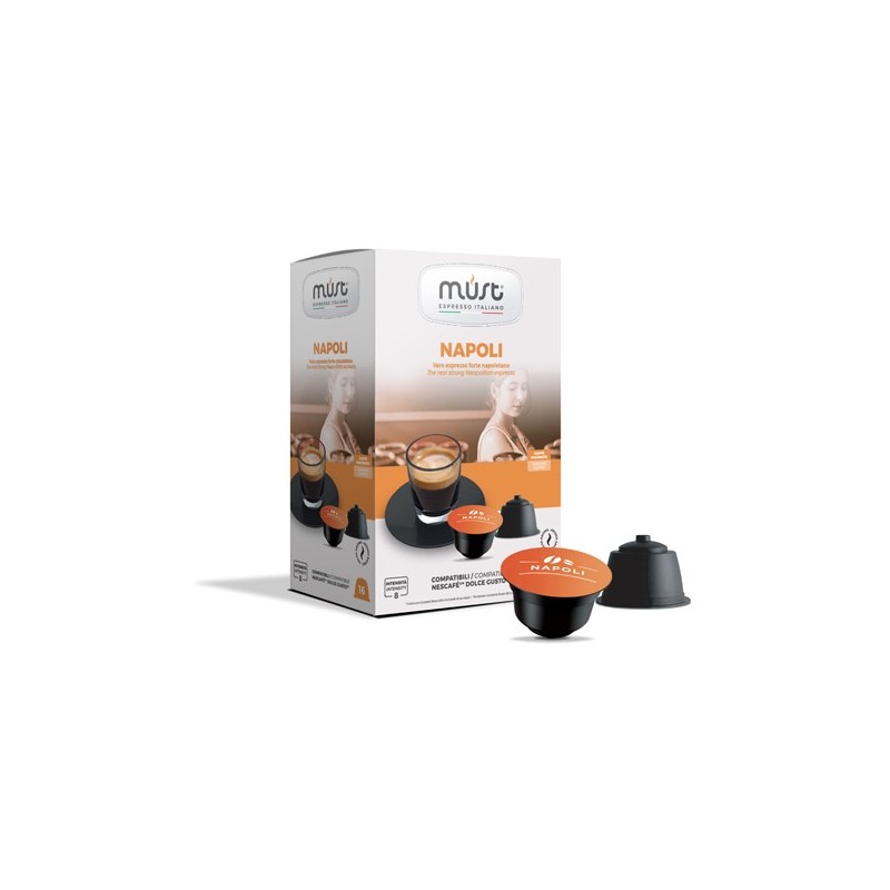 Napoli, kavos kapsulės Dolce Gusto®, Must, 16 vnt.