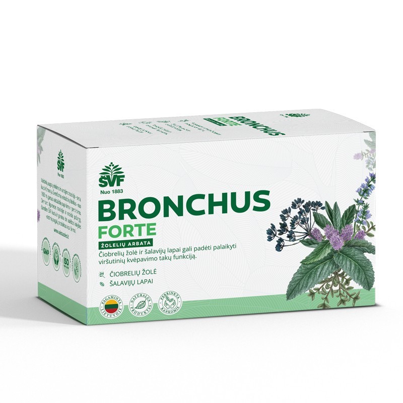 Arbata Bronchoherba forte ŠVF, 20 vnt.
