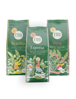 Coffee bean selection, ETNO, 3 pcs