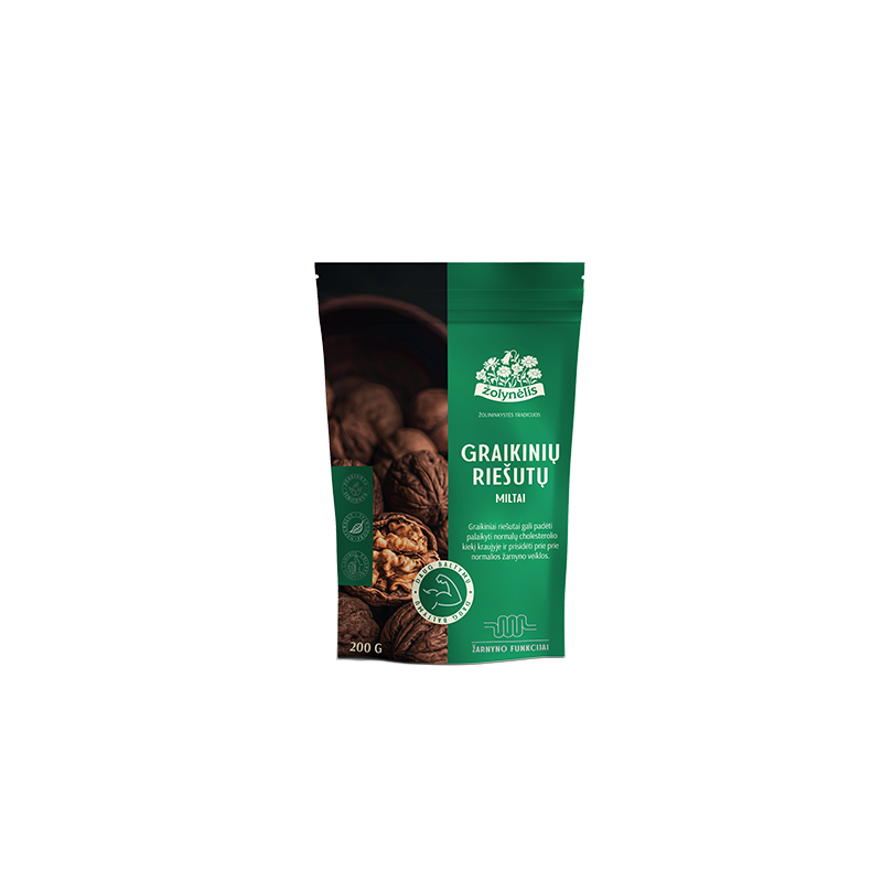 Walnut flour for bowel function, Žolynėlis, 200 g
