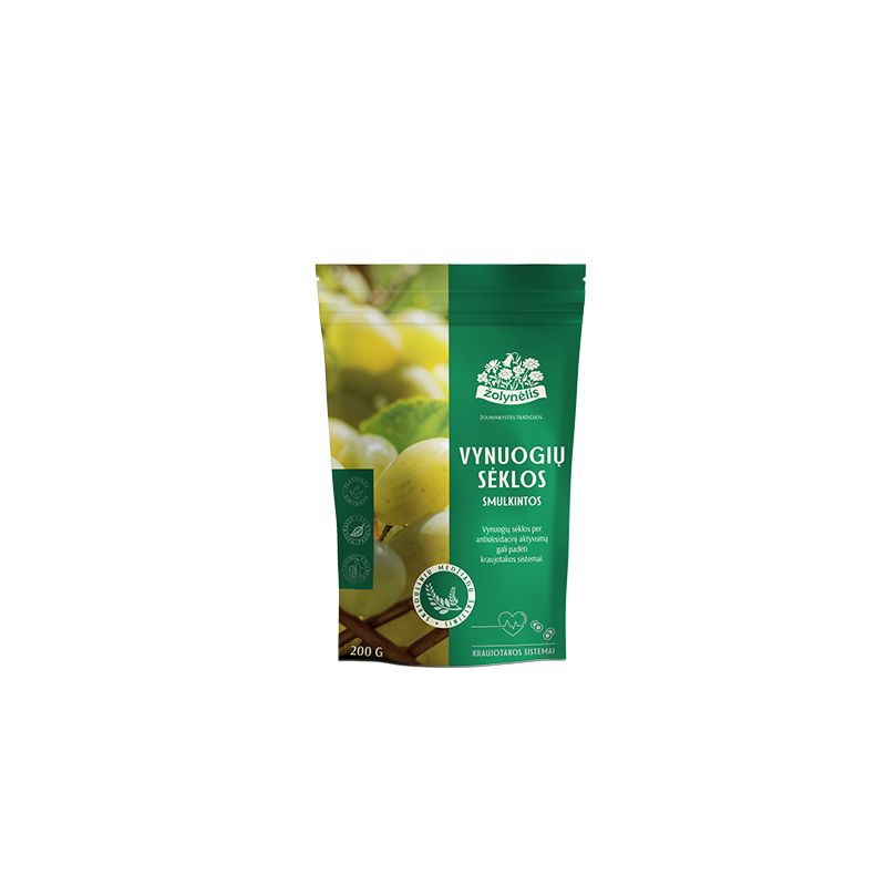 Vynuogių sėklos smulkintos, Žolynėlis, 200 g