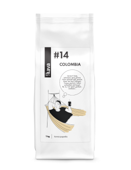 KAVA96 Nr.14 roasted coffee beans, COLOMBIA Supremo 17/18