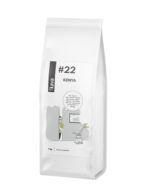 Nr.22, Kenya (AA) skrudintos kavos pupelės