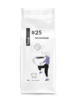 KAVA96 Nr.25 roasted coffee beans, NICARAGUA (SHG)