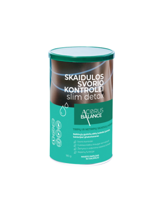 Fiber Slim detox skaidulos svorio kontrolei, Acorus Balance, 180 g