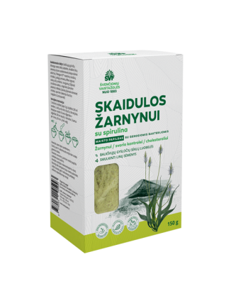 Skaidulos žarnynui su spirulina, Švenčionių vaistažolės, 150 g