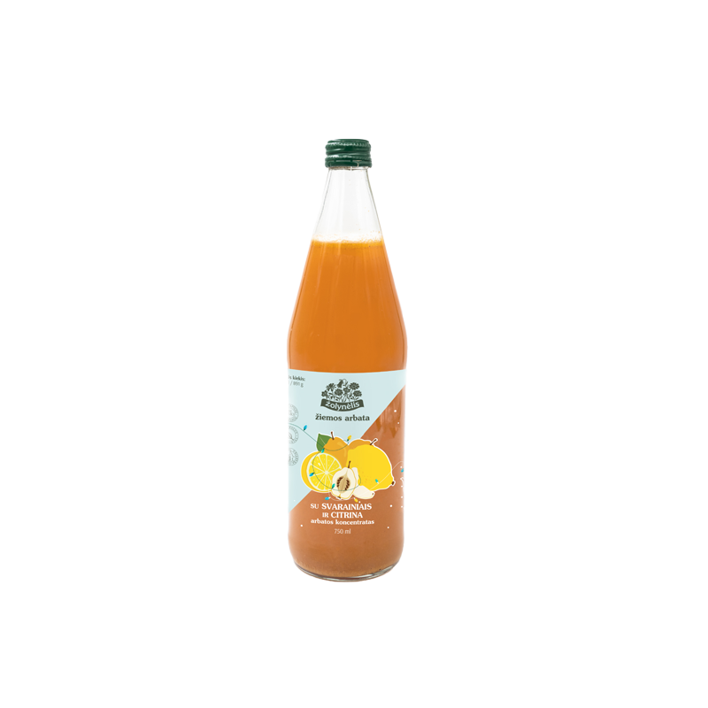 Winter Tea with quince and lemon, tea concentrate, Žolynėlis, 750 ml