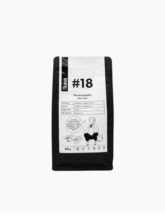Kavos pupelės KAVA96°C, Nr. 18, 500 g, Brazilija, Kolumbija, Kosta Rika